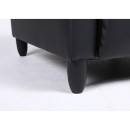 Πολυθρόνα Ανακλινόμενη ArteLibre ATRIA Μαύρο PU 67.5x90x104cm