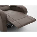 Πολυθρόνα Ανακλινόμενη ArteLibre CELAENO Καφέ PU 80x96x97cm