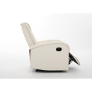 Πολυθρόνα Ανακλινόμενη ArteLibre CELAENO Εκρού PU 80x96x97cm