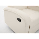 Πολυθρόνα Ανακλινόμενη ArteLibre CELAENO Εκρού PU 80x96x97cm