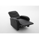 Πολυθρόνα Ανακλινόμενη ArteLibre CELAENO Μαύρο PU 80x96x97cm
