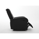 Πολυθρόνα Ανακλινόμενη ArteLibre CELAENO Μαύρο PU 80x96x97cm