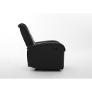 Πολυθρόνα Ανακλινόμενη ArteLibre CELAENO Μαύρο PU 80x96x97cm