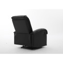 Πολυθρόνα Ανακλινόμενη ArteLibre CELAENO Μαύρο PU 80x96x97cm