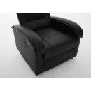Πολυθρόνα Ανακλινόμενη ArteLibre CELAENO Μαύρο PU 80x96x97cm