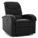 Πολυθρόνα Ανακλινόμενη ArteLibre CELAENO Μαύρο PU 80x96x97cm