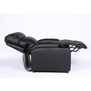 Πολυθρόνα Ανακλινόμενη ArteLibre RANA Μαύρο PU 80x95x103cm