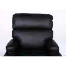 Πολυθρόνα Ανακλινόμενη ArteLibre RANA Μαύρο PU 80x95x103cm