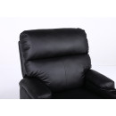 Πολυθρόνα Ανακλινόμενη ArteLibre RANA Μαύρο PU 80x95x103cm