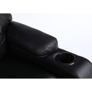 Πολυθρόνα Ανακλινόμενη ArteLibre RANA Μαύρο PU 80x95x103cm