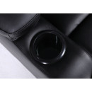 Πολυθρόνα Ανακλινόμενη ArteLibre RANA Μαύρο PU 80x95x103cm