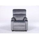 Πολυθρόνα Ανακλινόμενη ArteLibre RANA Γκρι Βελούδο 80x95x103cm