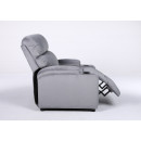 Πολυθρόνα Ανακλινόμενη ArteLibre RANA Γκρι Βελούδο 80x95x103cm