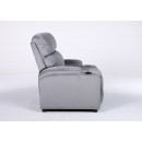 Πολυθρόνα Ανακλινόμενη ArteLibre RANA Γκρι Βελούδο 80x95x103cm
