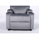 Πολυθρόνα Ανακλινόμενη ArteLibre RANA Γκρι Βελούδο 80x95x103cm
