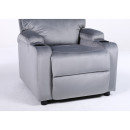 Πολυθρόνα Ανακλινόμενη ArteLibre RANA Γκρι Βελούδο 80x95x103cm