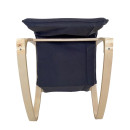 Πολυθρόνα Κουνιστή ArteLibre LUNDRA Μαύρο/Φυσικό Ύφασμα/Ξύλο 67x127x91cm