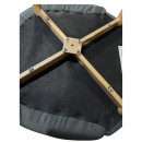 Καρέκλα Τραπεζαρίας ArteLibre LUZIA Γκρι/Φυσικό Ύφασμα/Μέταλλο 57x60x78cm