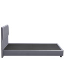 Κρεβάτι Ημίδιπλο ArteLibre TAMAHAWK Γκρι Ύφασμα 212x136x106cm (Στρώμα 120x200cm)