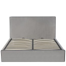 Κρεβάτι Υπέρδιπλο ArteLibre WICHITA Γκρι Ύφασμα 214.5x170x110.5cm (Στρώμα 160x200cm)