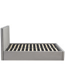 Κρεβάτι Υπέρδιπλο ArteLibre WICHITA Γκρι Ύφασμα 214.5x170x110.5cm (Στρώμα 160x200cm)