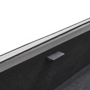 Κρεβάτι Υπέρδιπλο ArteLibre WICHITA Γκρι Ύφασμα 214.5x170x110.5cm (Στρώμα 160x200cm)