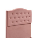 Κρεβάτι Μονό ArteLibre JUNIPER Σάπιο Μήλο Ύφασμα 209x101x125cm (Στρώμα 90x200cm)