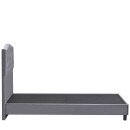 Κρεβάτι Μονό ArteLibre JUNIPER Γκρι Ύφασμα 209x101x125cm (Στρώμα 90x200cm)