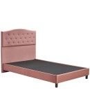 Κρεβάτι Ημίδιπλο ArteLibre JUNIPER Σάπιο Μήλο Ύφασμα 209x132x125cm (Στρώμα 120x200cm)