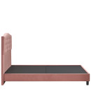 Κρεβάτι Ημίδιπλο ArteLibre JUNIPER Σάπιο Μήλο Ύφασμα 209x132x125cm (Στρώμα 120x200cm)