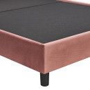 Κρεβάτι Ημίδιπλο ArteLibre JUNIPER Σάπιο Μήλο Ύφασμα 209x132x125cm (Στρώμα 120x200cm)