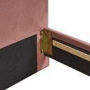 Κρεβάτι Ημίδιπλο ArteLibre JUNIPER Σάπιο Μήλο Ύφασμα 209x132x125cm (Στρώμα 120x200cm)