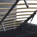 Κρεβάτι Υπέρδιπλο ArteLibre YUMA Γκρι Ύφασμα 214x1170x10cm (Στρώμα 160x200cm)