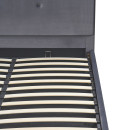 Κρεβάτι Υπέρδιπλο ArteLibre YUMA Γκρι Ύφασμα 214x1170x10cm (Στρώμα 160x200cm)