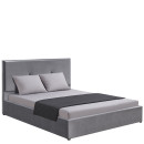 Κρεβάτι Υπέρδιπλο ArteLibre YUMA Γκρι Ύφασμα 214x1170x10cm (Στρώμα 160x200cm)