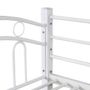 Κουκέτα ArteLibre KETCHUM Λευκό Μέταλλο 201x98x159cm (Στρώματα 90x190cm)