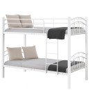 Κουκέτα ArteLibre KETCHUM Λευκό Μέταλλο 201x98x159cm (Στρώματα 90x190cm)