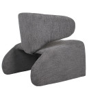 Πολυθρόνα ArteLibre HIMALIA Γκρι Ύφασμα/Μέταλλο/Ξύλο 73x78x75cm