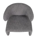 Πολυθρόνα ArteLibre HIMALIA Γκρι Ύφασμα/Μέταλλο/Ξύλο 73x78x75cm