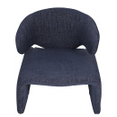 Πολυθρόνα ArteLibre HIMALIA Μπλε Ύφασμα/Μέταλλο/Ξύλο 73x78x75cm