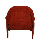 Πολυθρόνα ArteLibre ANANKE Πορτοκαλί Ύφασμα/Μέταλλο/Ξύλο 85x78x84cm