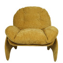 Πολυθρόνα ArteLibre ANANKE Κίτρινο Ύφασμα/Μέταλλο/Ξύλο 85x78x84cm