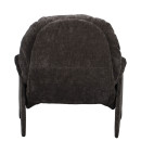 Πολυθρόνα ArteLibre ANANKE Γκρι Ύφασμα/Μέταλλο/Ξύλο 85x78x84cm