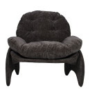 Πολυθρόνα ArteLibre ANANKE Γκρι Ύφασμα/Μέταλλο/Ξύλο 85x78x84cm