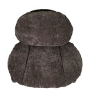 Πολυθρόνα ArteLibre ANANKE Γκρι Ύφασμα/Μέταλλο/Ξύλο 85x78x84cm