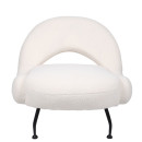 Πολυθρόνα ArteLibre PASIPHAE Μπεζ Ύφασμα/Μέταλλο/Ξύλο 80x86x80cm