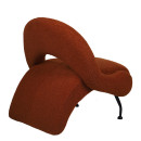 Πολυθρόνα ArteLibre PASIPHAE Πορτοκαλί Ύφασμα/Μέταλλο/Ξύλο 80x86x80cm