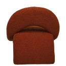 Πολυθρόνα ArteLibre PASIPHAE Πορτοκαλί Ύφασμα/Μέταλλο/Ξύλο 80x86x80cm