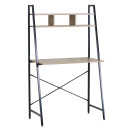 Γραφείο ArteLibre LYNDALE Με Ράφια Δρυς/Μαύρο Μοριοσανίδα/Μέταλλο 84x46x142cm