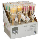 Κερί Πυρσός Citronella Μπαμπού Σε 6 Χρώματα ARTI CASA